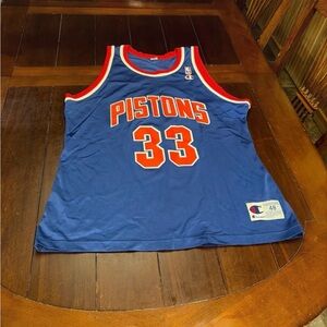 Detroit Pistons Grant Hill #33 Champion Jersey